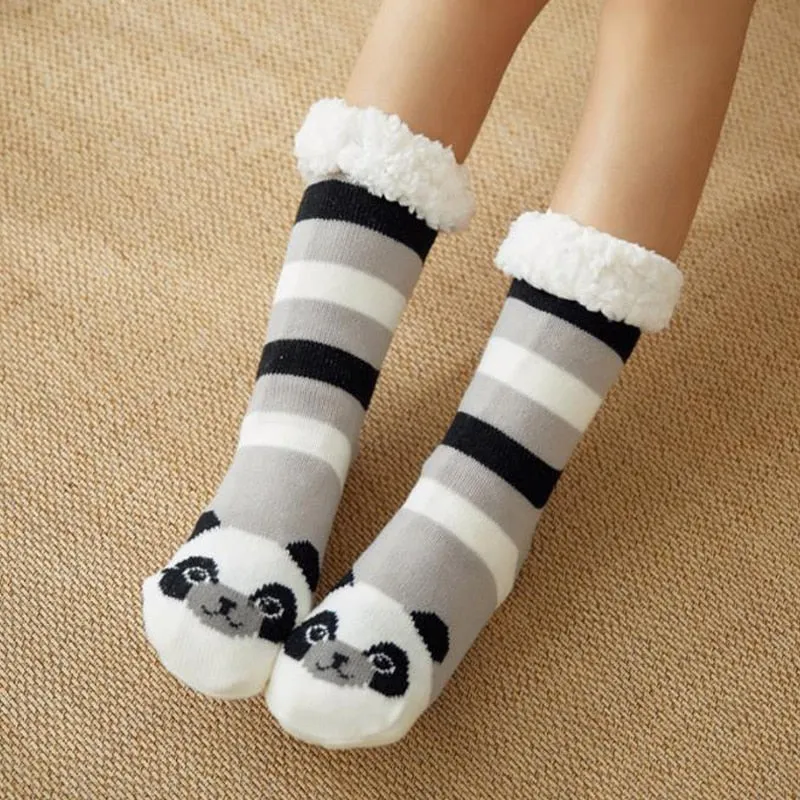 Women New Cute Cotton Thick Warm Winter Christmas Socks