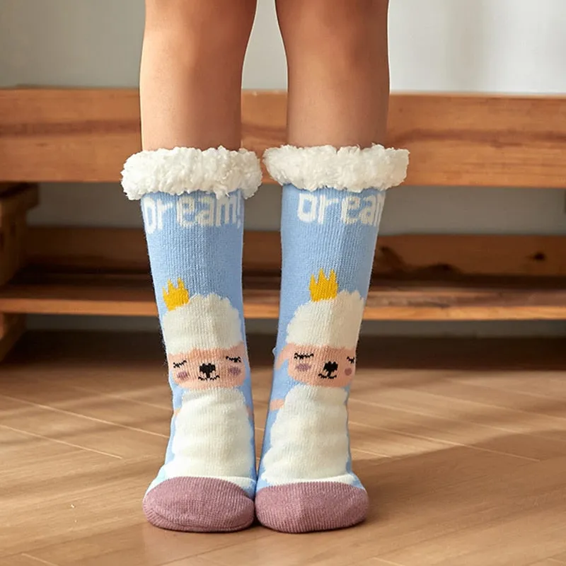 Women New Cute Cotton Thick Warm Winter Christmas Socks