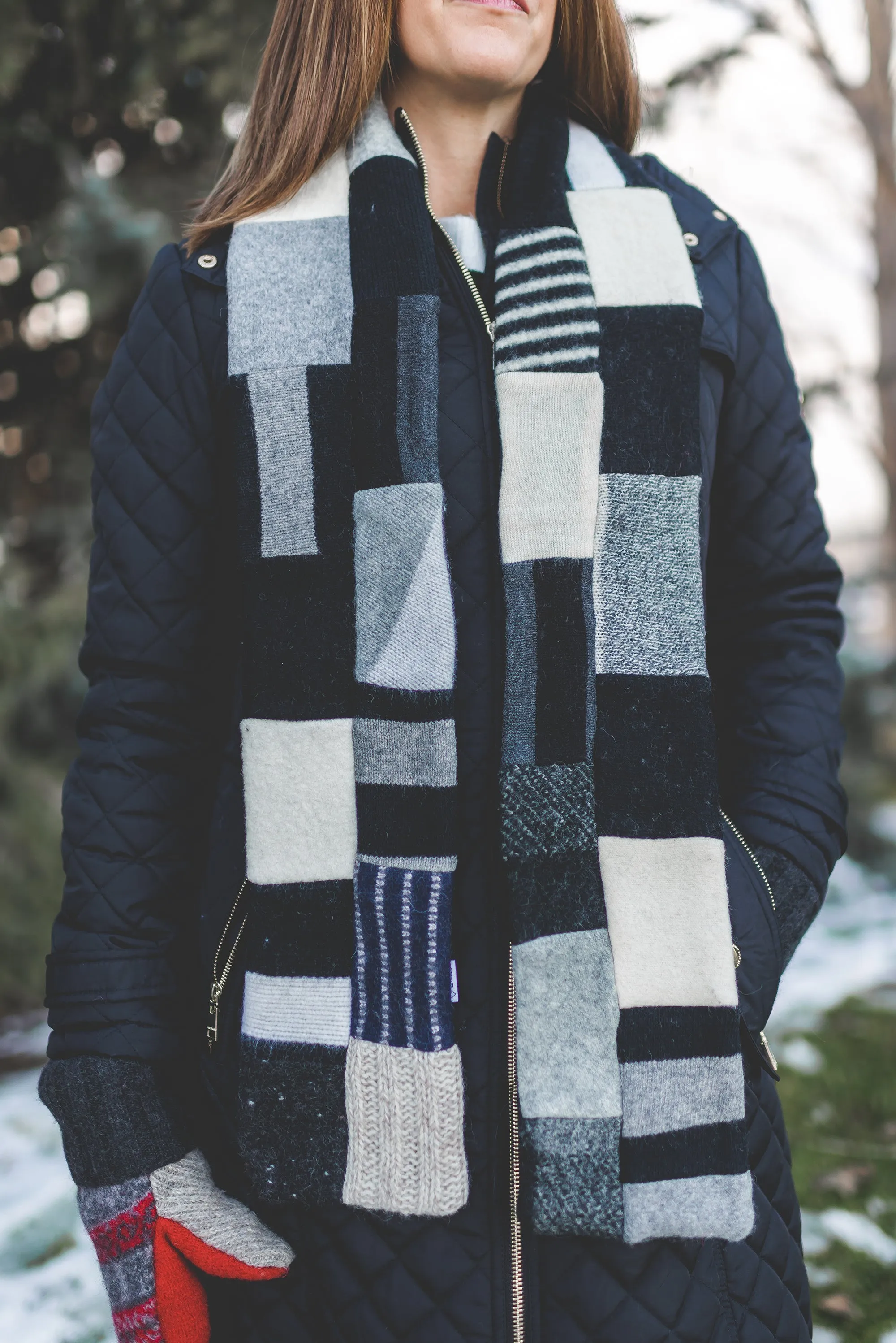 Wool Sweater Scarf | Bold & Warm