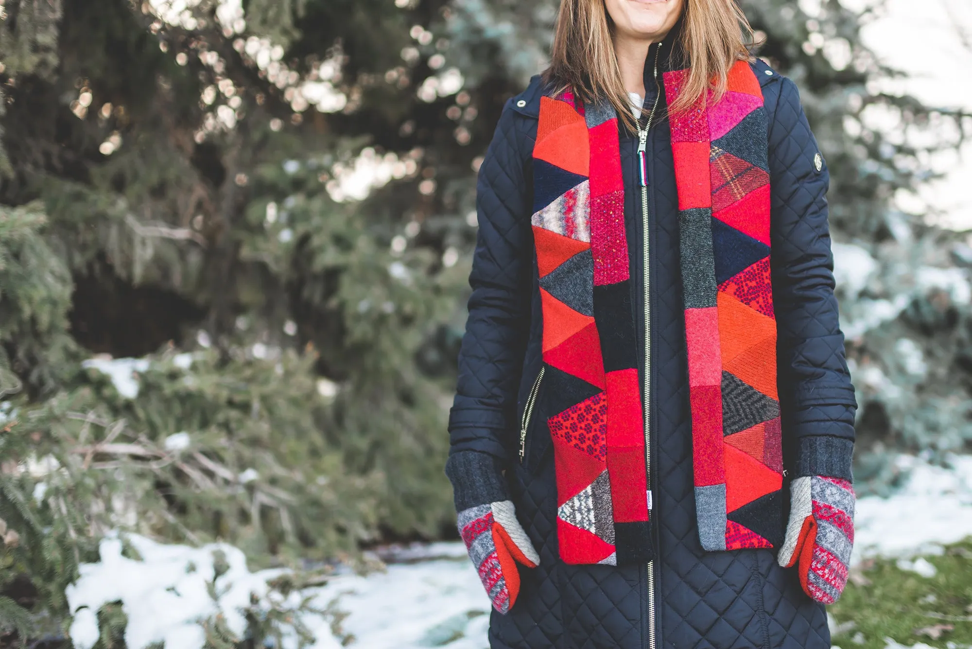 Wool Sweater Scarf | Bowl full of Berries