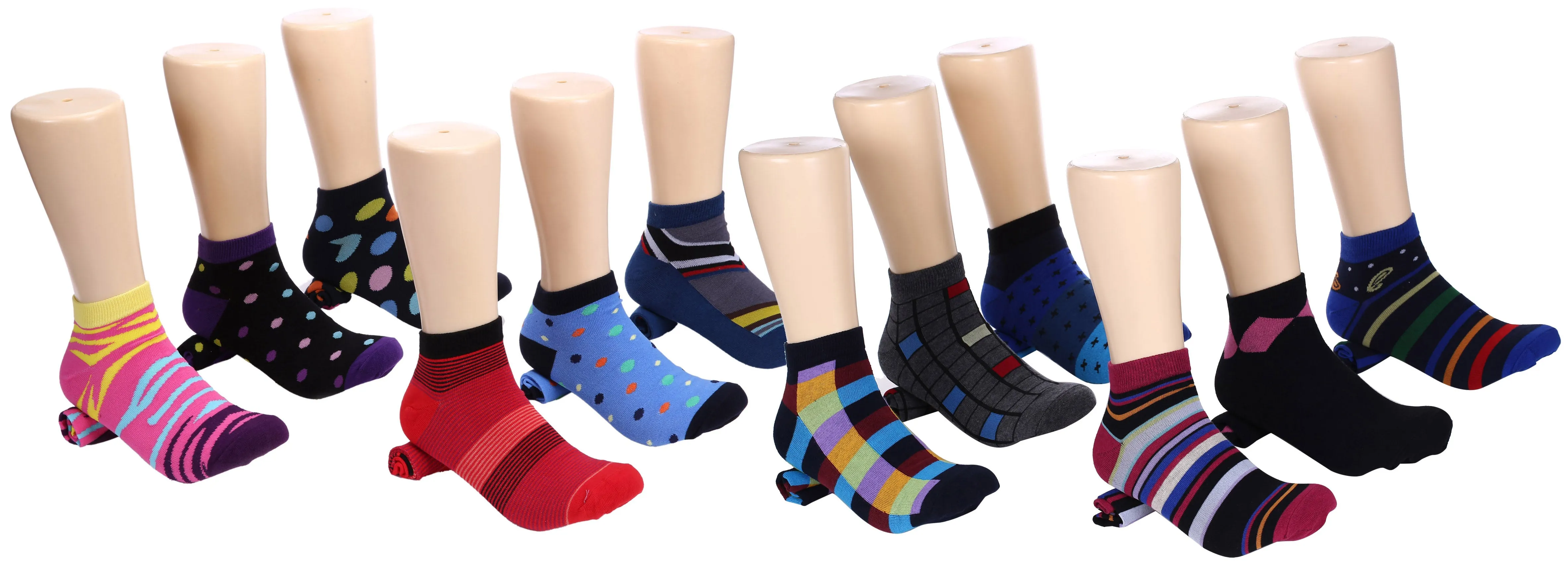 Zippy Style Dress Ankle Socks 12 Pack